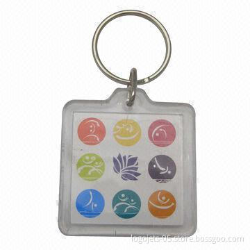 Acrylic Keyring with Single or Double-sided Custom-made Logos